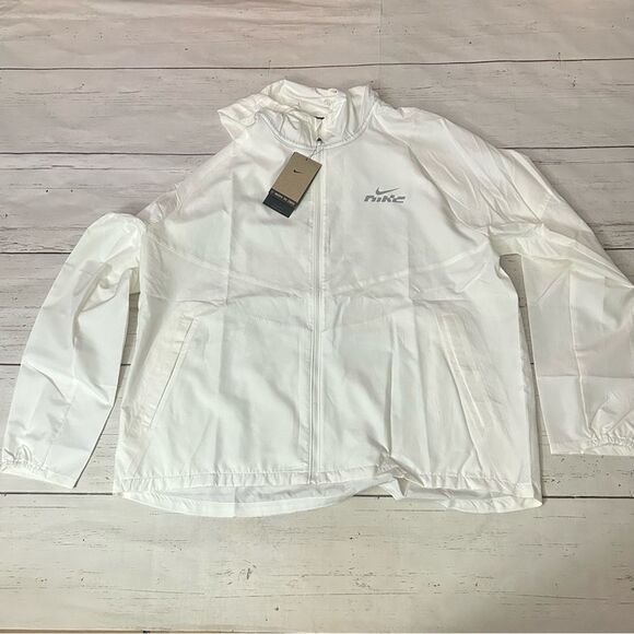 Nike Men’s Miler Flash Men's Water-Repellent Running Jacket White XL IB3770-133 - Picture 1 of 8